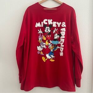 Disney Mickey and Friends Long Sleeve Graphic Tee Shirt